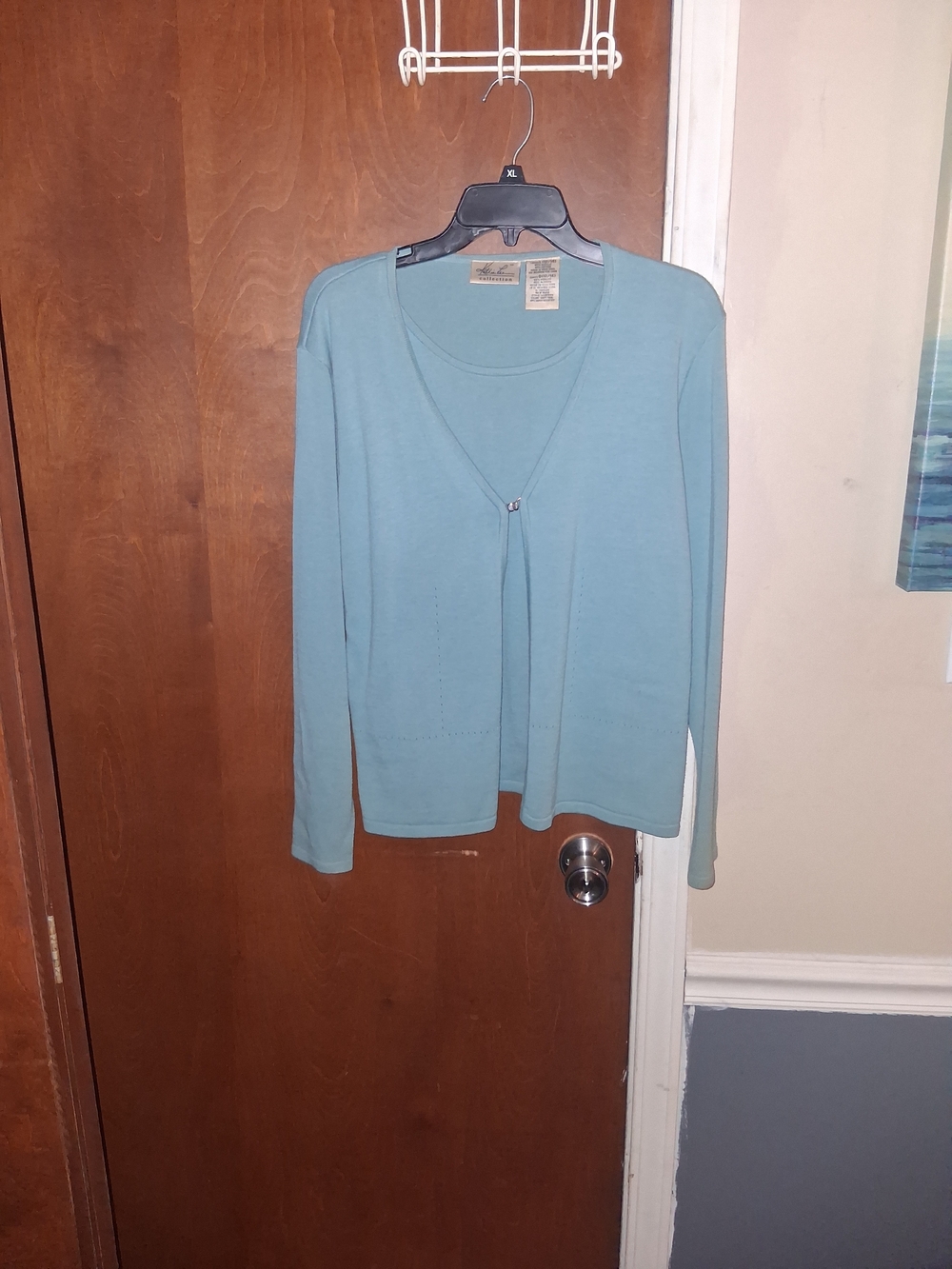 Kathie Lee Collection Blue Button-Front Women’s Cardigan